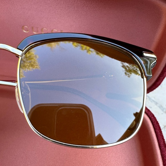 NWT Gucci 56mm Horsebit Unisex sunglasses full inclusion 56-18-145 - Picture 13 of 16